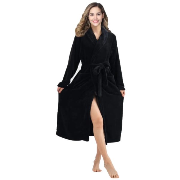 Unisex Luxury Flannel Bathrobe